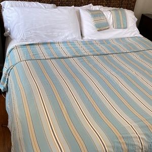 Pottery Barn “Coastal Grandma Chic” strive King Size Duvet-Like New